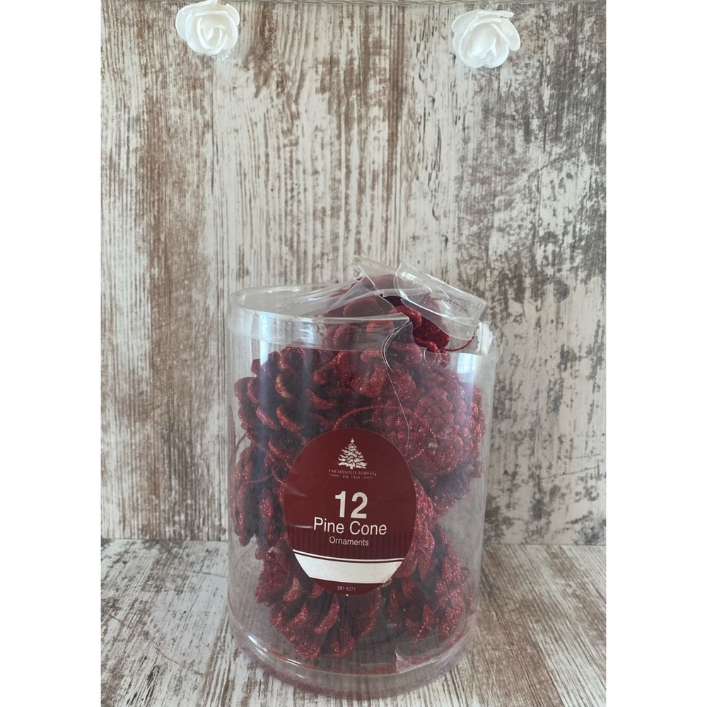 Brand new Enchanted Forest pine cone ornaments